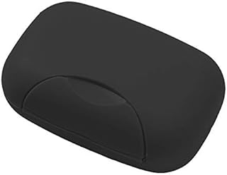 Creative Travel Handmade Soap Box Waterproof and Leakproof Soap Box with Sealed Portable Home Outdoor Soap Box (Black)