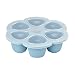 BEABA Silicone Multiportions Baby Food Tray, Oven Safe, Made in Italy, Sky, 3 oz