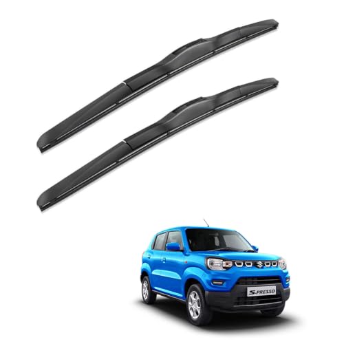 Image of Oshotto Frameless (O.E.M Type) Wiper Blades Compatible with Maruti Suzuki S Presso (18 inch / 16 inch)