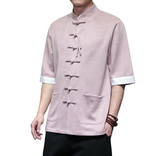 Chemise manches courtes homme anti transpiration style simple pour l'été chaud