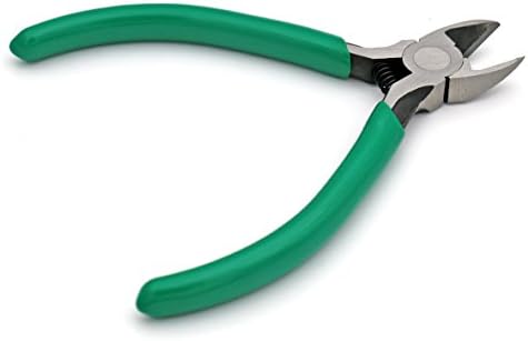 iExcell 4.5" Side Cutter Diagonal Wire Cutting Pliers Nippers Repair Tool, Green, Chrome-Vanadium Steel