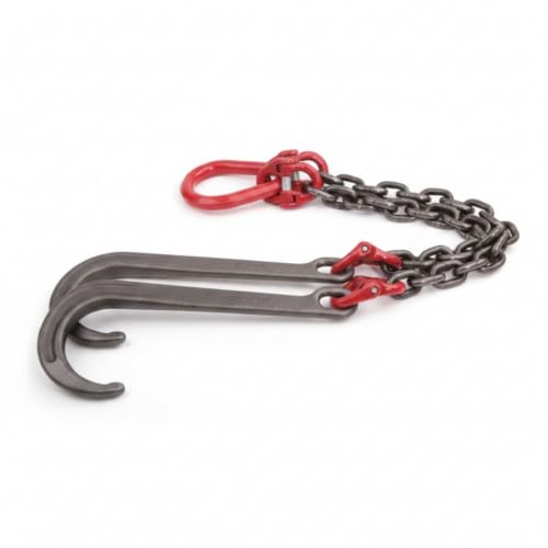 Jinhxofs Industrial Strength Heavy Duty Towing Chain Assembly Double-Leg Chain Assembly