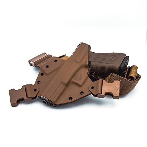 Kenai Chest Holster, Glock 20/21/40/41 Mos, Mas Grey/Coyote Right Hand Gen 1-4 #TOP1