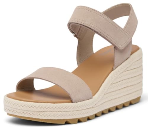 Sorel Women's Cameron Wedge Sandal, Crushed Clay/Gum 17, 10