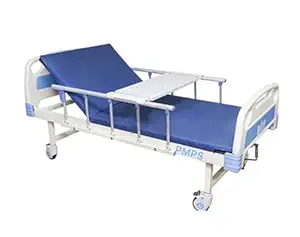 P.M.P.S. 1 Function Manual ABS Semi Fowler Hospital Bed for Patients at Home - Head Elevation I Hight Density 40D Foam Mattress I Size- 76LX36WX18H - Inches ISelf Installation