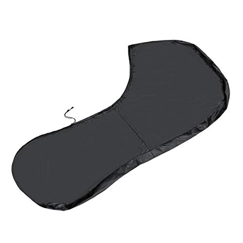 Evite averías por humedad con esta cubierta de motor fueraborda 420D impermeable negra de barco