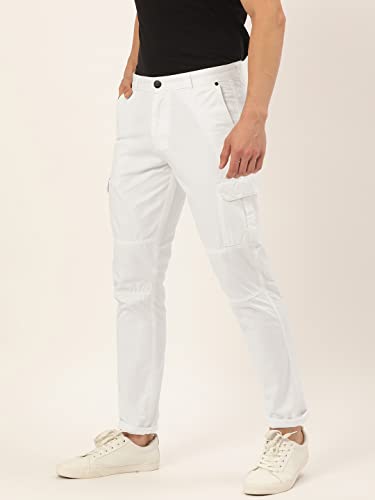 Image of Diverse Men's Slim Fit Overdyed Cotton Cargo