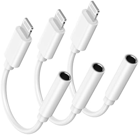 FUHAYA Apple MFi Certified Lightning to 3.5 mm Headphone Jack Adapter ...