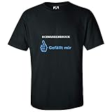 Optimale Formbeständigkeit JOllify SCHWARZENBRUCK Kinder Junge Mädchen T-Shirt – Design: Gefällt Mir - Größe: 128-7-8 Jahre