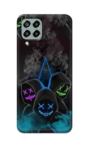 Image of PRINTFIDAA Plastic Printed Hard Back Cover Case For Samsung Galaxy M33 5G Back Cover (Mask Man) -112, Multicolor