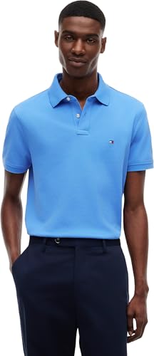 Tommy Hilfiger Polo Manches Courtes Homme 1985 Regular Fit, Bleu (Blue Spell), L