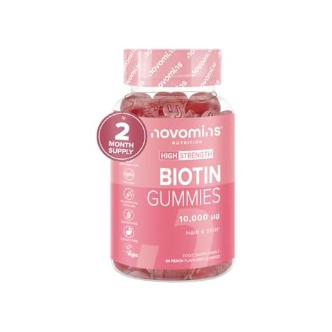 Novomins Biotin Gummies for Hair Growth Cover
