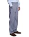 Pembrook Men's Elastic Waist Twill Pants with Zipper and Button