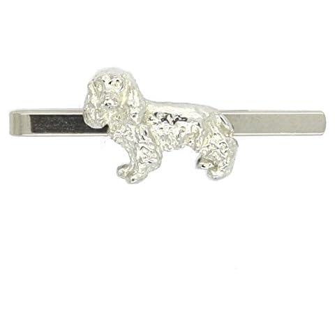 Krawattennadel Cocker Spaniel Hund aus Zinn (Pewter) von Hand Gegossen Cover