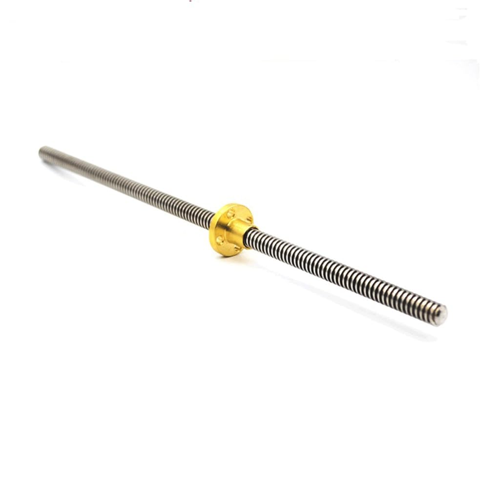 Tornillo T10, varilla roscada de acero inoxidable 304 con paso de 3 mm y tuerca de latón(300mm with Nut)