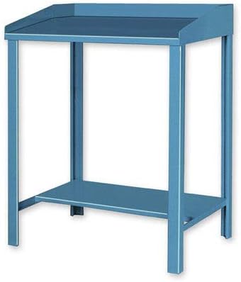 Open Steel Shop Desk, 36" W x 30" D x 43" H, Blue