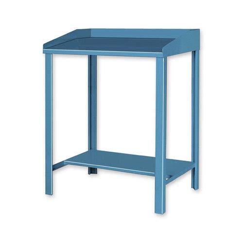 Pucel Open Steel Shop Desk, 36" W x 30" D x 43" H, Blue