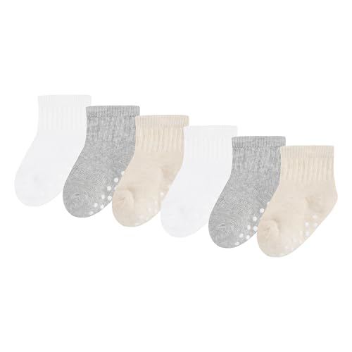 Image of HUGGIES Baby Multi-pack Lightweight Ankle Gripper Socks