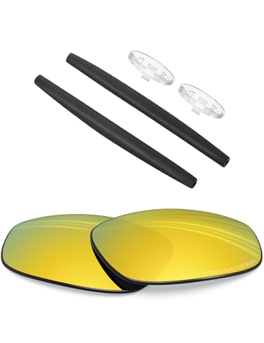 Image of BLAZERBUCK Anti-salt Polarized Replacement Lenses & Sock Kit for Oakley Whisker OO4141 Sunglass