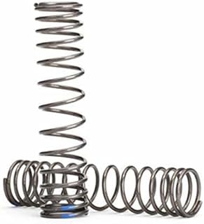 Traxxas 8441 +2 GTR 139mm Shock Springs (Blue Stripe) Progressive Shock Springs, Silver