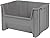 Akro-Mils 13017 Stak-N-Store Heavy Duty Stackable Open Front Plastic Storage Container Bin, (15-Inch x 20-Inch x 12-1/2-Inch), Gray, (3-Pack)