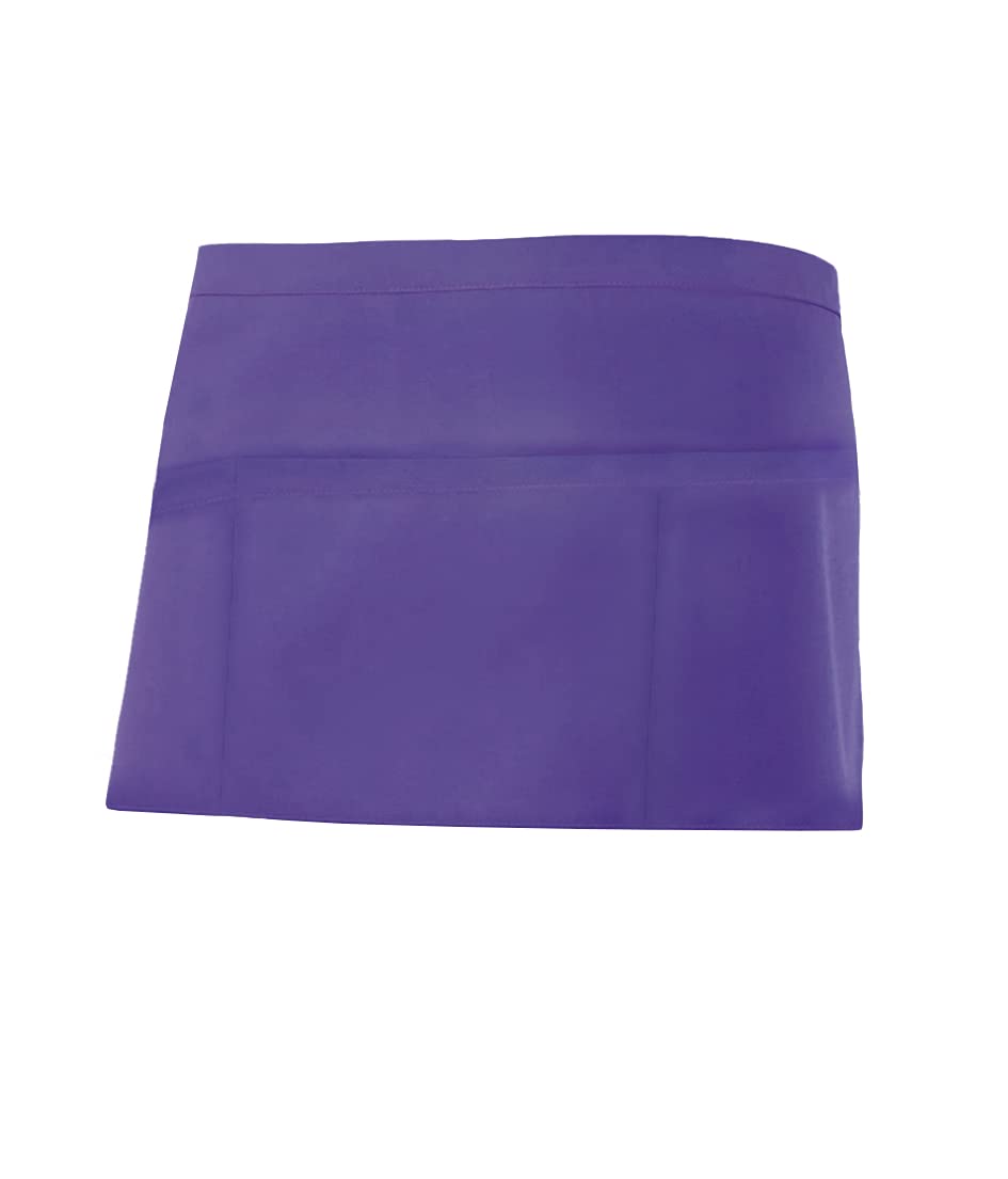 VELILLA 404208_26_U Adult Short Apron Unisex Commander, Purple, One Size