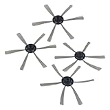 Contenido del paquete: recibirás un juego de 4 cepillos laterales, lo que te permite reemplazar fácilmente los antiguos y mantener el rendimiento óptimo de tu aspiradora