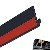 Icyfond 13Ft Car Door Rubber Seal Strip, V-Shape Self-Adhesive Seal Strip Soundproof Window Trim Molding, Car Window Weather Stripping Universal for sedan Truck SUV(Black)