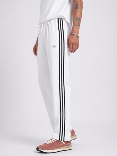 Image of Track Pants for Men Combo Pack of 2 - Regular Fit Gym Trackpants Set Elastic Waist Straight Fit Casual Lower Sports Wear Joggers Bundle