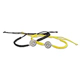 dortmund wetter freitag silbernes BVB-Logo Borussia Dortmund BVB-Armband mit Schiebeknoten (2er-Set) one Size