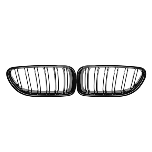 Rejillas delanteras de riñón para coche de doble listón compatibles con Serie 6 F06 F12 F13 M6