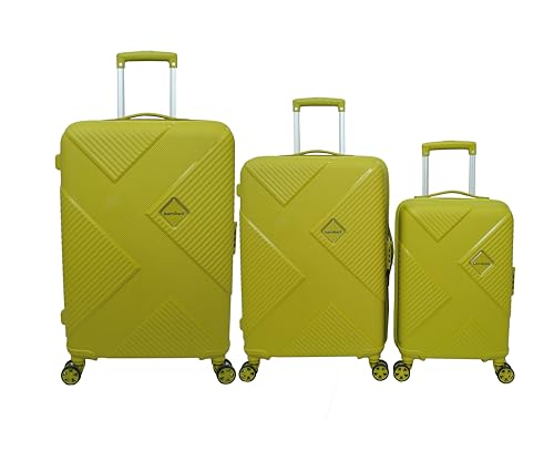 Image of American Tourister Kamiliant -8 Wheel, 3PC Set (Small + Medium + Large) Hard PP Suitcase for Travel /Trolley Bag for Travel /Travel Bag with TSA Lock & Smooth Sliding Double Wheel (CRESS Green)