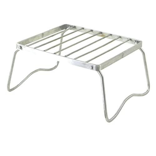 Support de brûleur pliant et table de camping en acier inoxydable pour réchaud