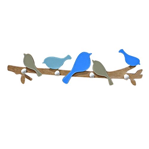 LOVIVER Gancho De Cabide De Parede De Tábua De Madeira Rústica Com Rack De Gancho De Toalha De Roupa