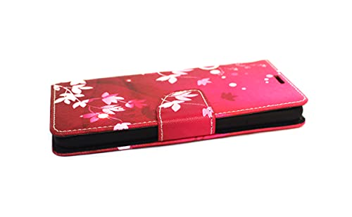 Image of Sharp Icon flip Cover for Oneplus 11R 5G Designer Fancy Printed Wallet flip case Cover - Red Flower