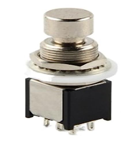 Interrupteur bouton-poussoir à 6 broches ST6X1L de rechange pour pédale effet guitare