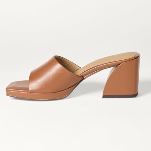 Image of Amazon Essentials Women's Platform Block Heel Mule Sandals