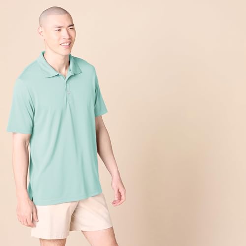 Image of Amazon Essentials Men's Regular-Fit Quick-Dry Short-Sleeve Golf Polo Shirt