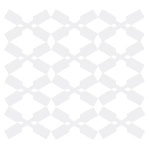 PRETYZOOM Étiquettes Autocollantes Blanches pour Organiser Câbles Bureau 100 pour Câbles en Papier et Nylon, Auto-adhésives