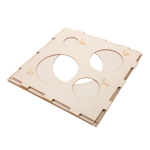 Kisangel Cubo Misuratore Pieghevole Per Palloncini 9 Fori, Scatola Di Misurazione Sferica Portatile, Strumento Di Precisione Per Feste e Decorazioni Palloncini