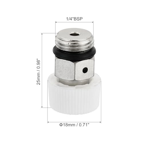 Valve de ventilation radiateur à molette manuelle en laiton nickelé étanche PATIKIL