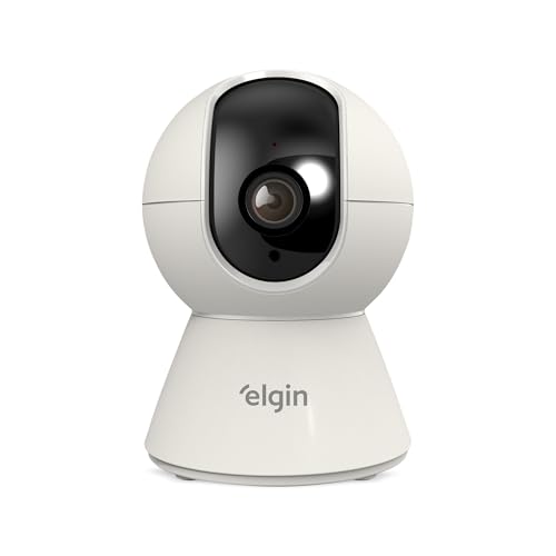 Câmera Rotativa Inteligente Elgin - Full HD 1080P, Áudio e Detecção de Movimento