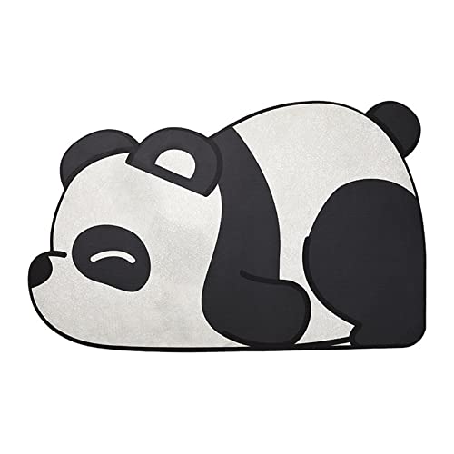 Super Absorbent Bath Mat,Cute Cartoon Bathroom Entrance Anti-Slip Mats, Household Bathroom Absorbent Floor Mats Toilet Quick-Drying Cushions, Bathroom Floor Mat, Shower Mat, Floor Mat (40X60Cm, Panda) #TOP6