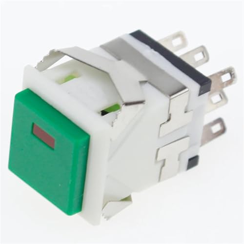 Interruptor pulsador cuadrado para panel de control momentáneo con LED 3A 3