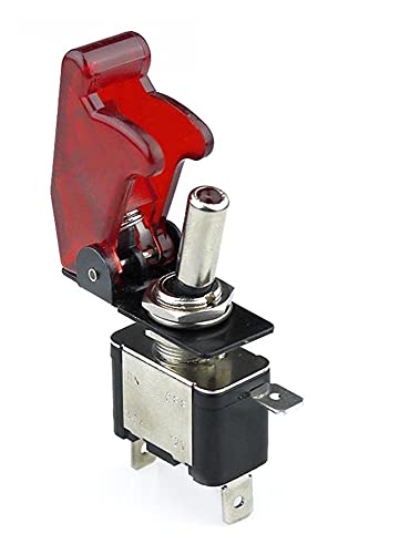 Interrupteur à bascule 12V rouge GUMMMY idéal pour aménager votre van ou camping-car