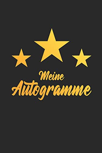 Meine Autogramme: A5 Autogrammbuch zum selbst Befüllen mit Platz für ein Foto, Infos zum Star und dem Autogramm I Für 50 Autogramme mit Inhaltsverzeichnis