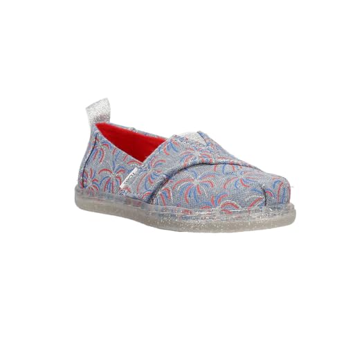 TOMS Kids Boys Alpargata Fireworks Graphic Slip On Casual Shoes - Grey2