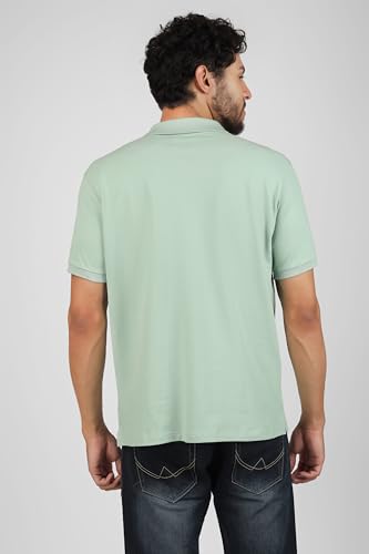 Image of Men's Regular Fit Polo Collar Half Sleeve T-Shirt Cotton Blend Polo T-Shirt Comfortable Lightweight Plain T-Shirt