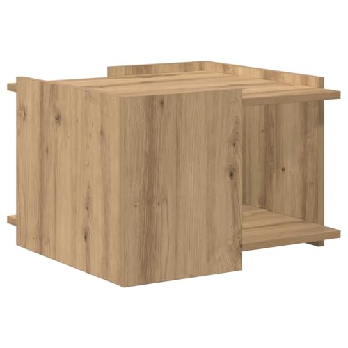 Table basse en chêne meuble d'appoint de salon et étagère pour canapé - 8