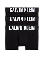 Calvin Klein Men's Intense Power Cotton Trunk, Black/Black/Black, X-Large (Pack of 3)